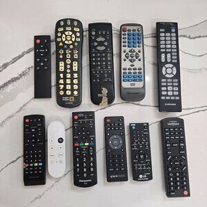 Lot Of 11 Assorted Universal & Brand-Specific TV/DVD Remotes random